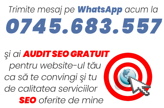 Optimizare SEO. Servicii SEO. Audit SEO Gratuit